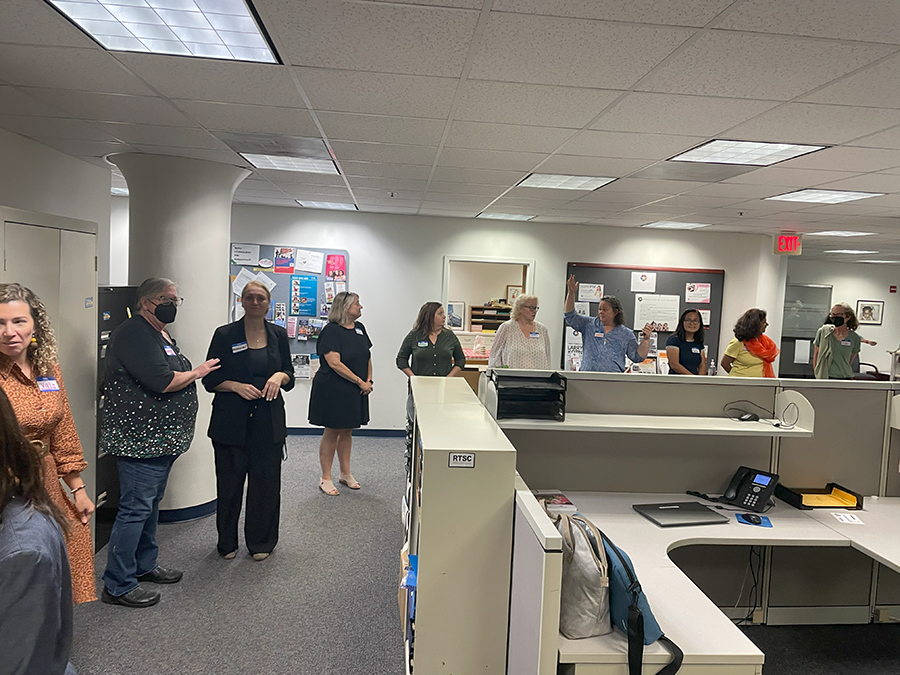 Another view of our team, encircling the room!