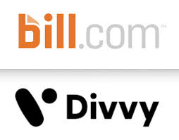 bill.com and Divvy logos