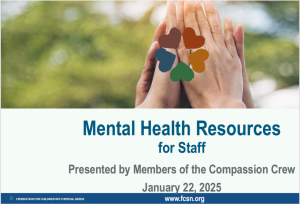 Mental Health Resources for Staff