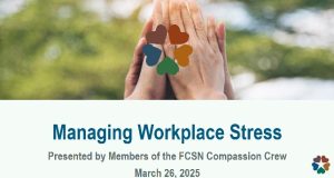 image of powerpoint title page managing workplace stress 