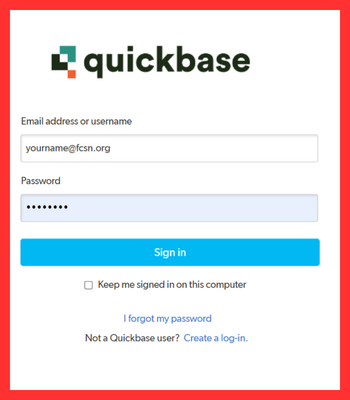 screenshot of Quickbase